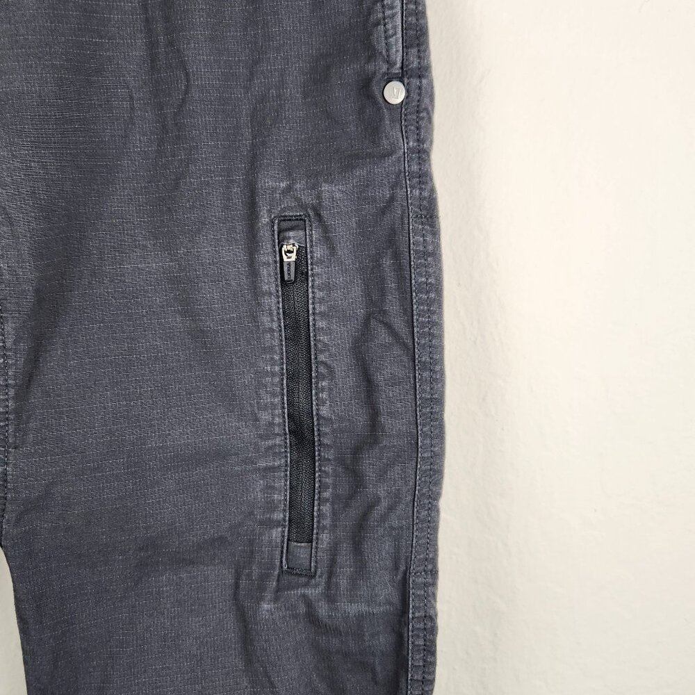Vuori Men's Charcoal Ripstop Pants Organic Cotton sz S - Picture 8 of 12